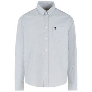 Ami Paris 'Ami De Cœur' Black And White Cotton Shirt Men